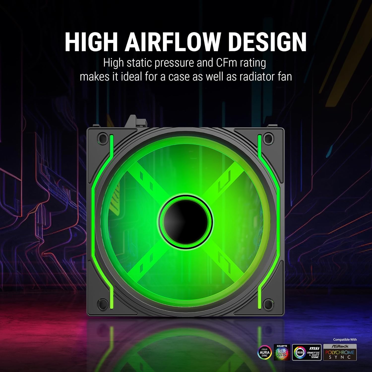 Ant Esports Crystaflow 3 in 1 120 ARGB Case Fan Kit
